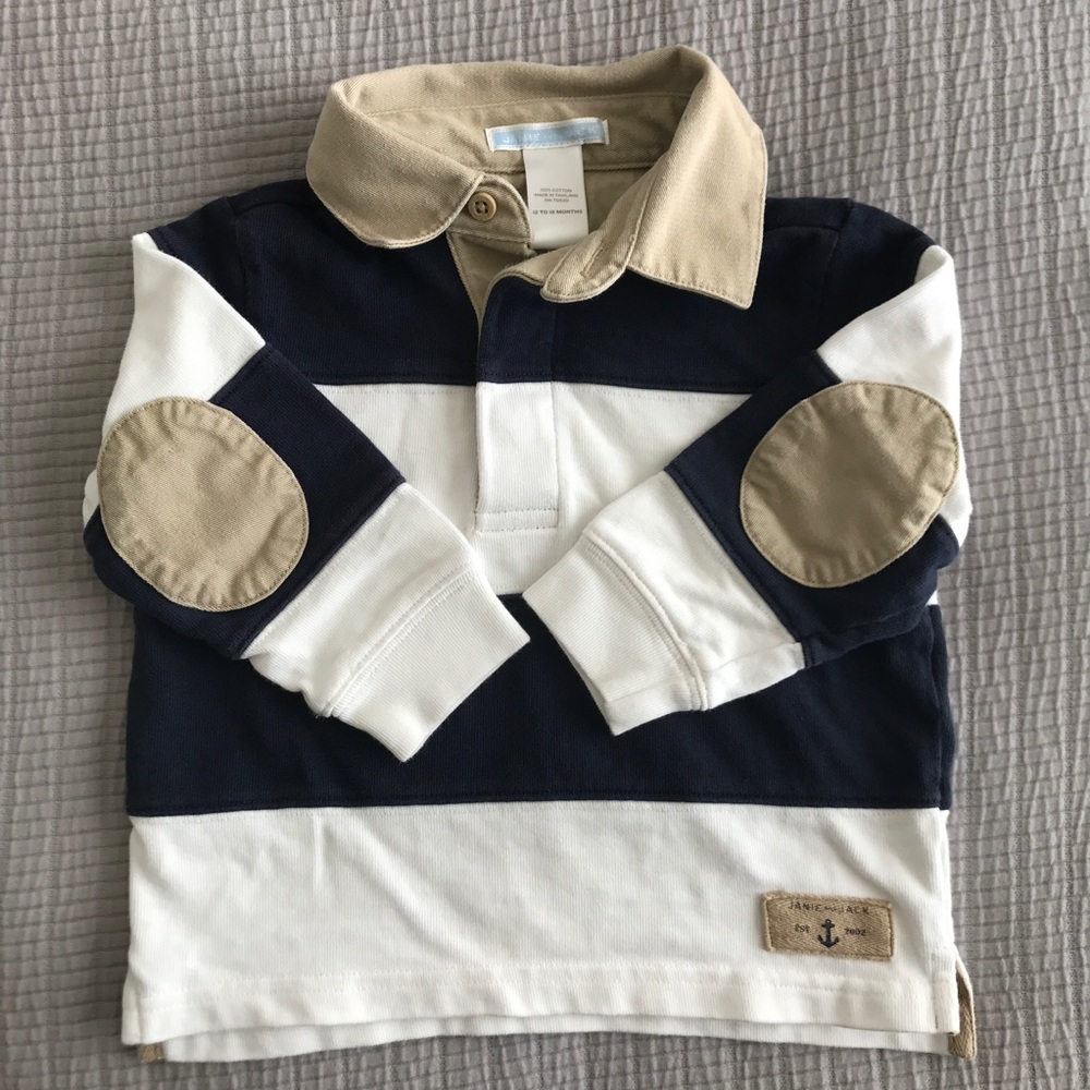 Cute Janie and Jack Striped Polo